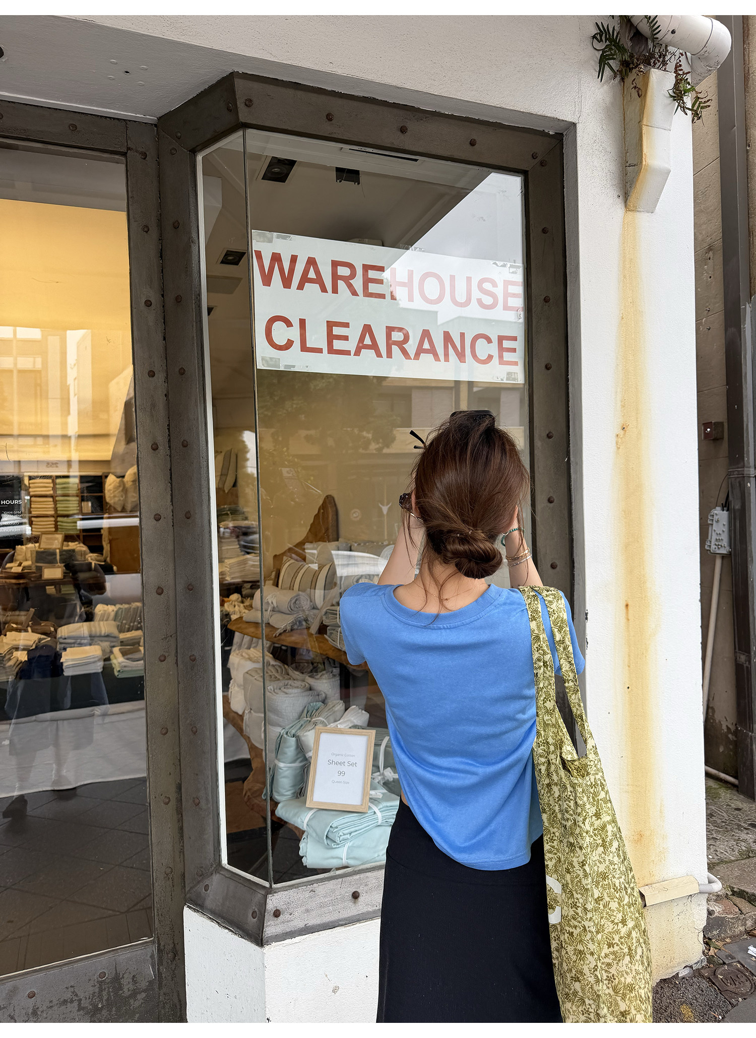 LelyMooch футболка с коротким рукавом из хлопково-льняной смеси с цифровой печатью и винтажным принтом букв