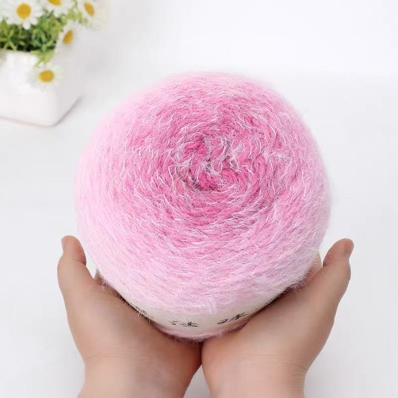Snow Fairy Magic Ball Feather Fur Fine Yarn Gradient Wool Yarn Long Plush Yarn Ball Rose Blanket Yarn Knitting Snow Fairy Magic Ball Feather Fur Fine Yarn Gradient Wool Yarn Long Plush Yarn Ball Rose Blanket Yarn Knitting