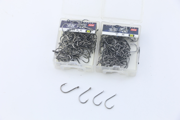 Ống Fu Qian và móc nhập khẩu có móc gai với một vòng tròn và móc câu móc thiết bị câu móc số lượng lớn cần câu lục