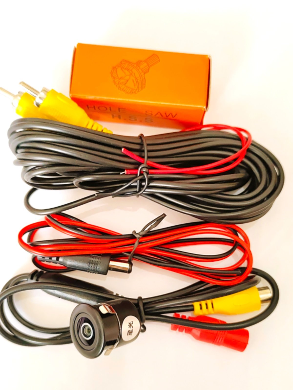 18.5 Bumper Hole Starlight Night Vision Car Rearview High-Definition Waterproof Wide-Angle Reversing Camera Universal