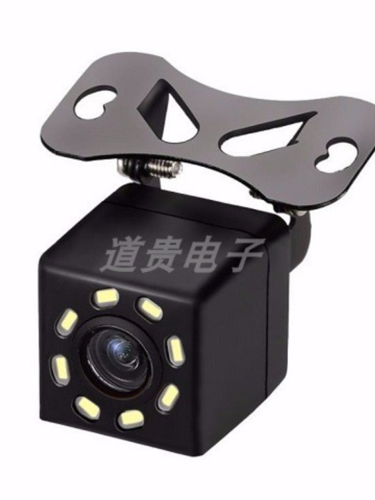 8 Led Lights Reversing Camera with High-Definition Night Vision, Wide-Angle, with Ruler, Rear-Mounted External 12V Ccd Navigation Universal