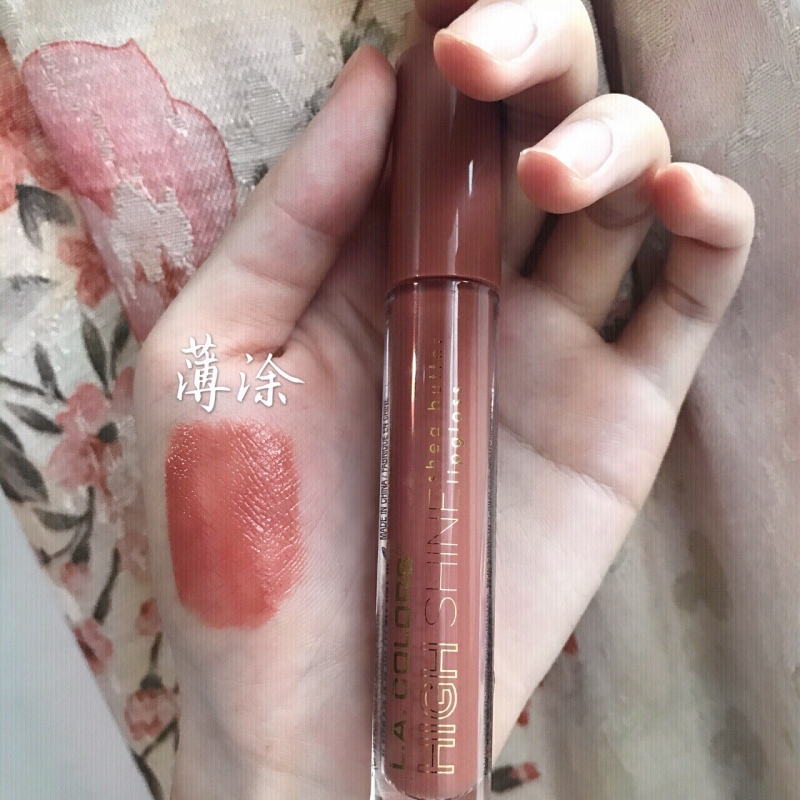 Spot la colors lip glaze lip gloss G934 Dollface lip gloss đào oolong quế ăn đất nude 	son bóng tint	