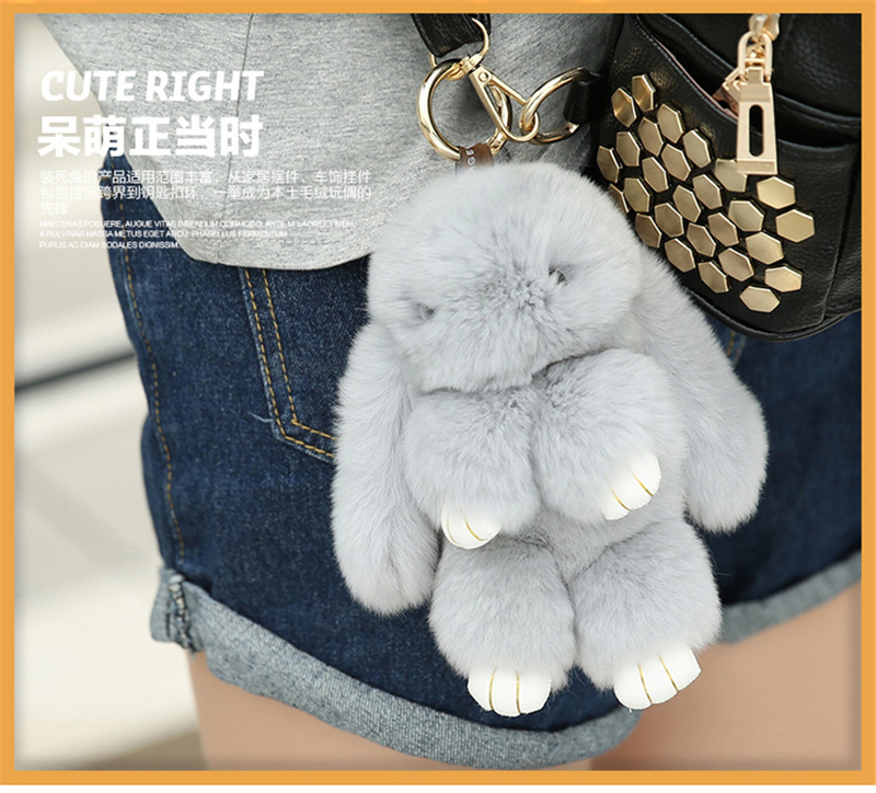 Mini Rex thỏ búp bê sang trọng chơi chết đáng yêu sạc kho báu 10.000 mA phụ nữ phim hoạt hình với một điện thoại di động Meng - Ngân hàng điện thoại di động sạc dự phòng realme