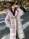 Pink Super Stylish down Jacket for Women, Winter Thickened 2025 New Mid-Length Slimming Fashionable White Duck down Puffer Coat
