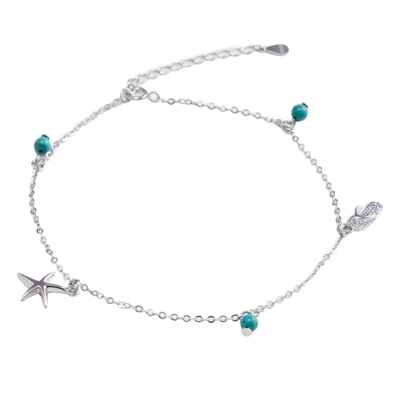 Chaine de cheville Femme en Argenterie - Ref 3104806 Image 5