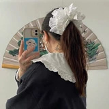 Брендовый хлопковый большой аксессуар для волос, коллекция 2022, кружевное платье, стиль Лолита