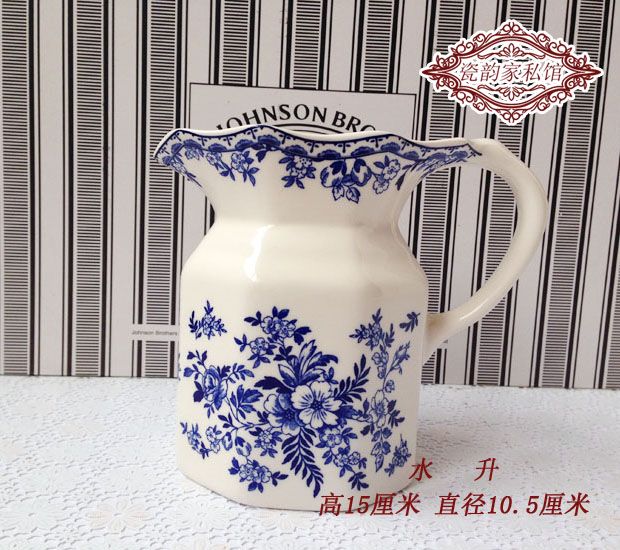 Ưu đãi đặc biệt xuất khẩu men Devonshire trong món quà màu xanh và trắng quà tặng sứ Trung Quốc và phương Tây bộ đồ ăn bát đĩa trà đặt tách cà phê - Đồ ăn tối khay gỗ đựng đồ ăn