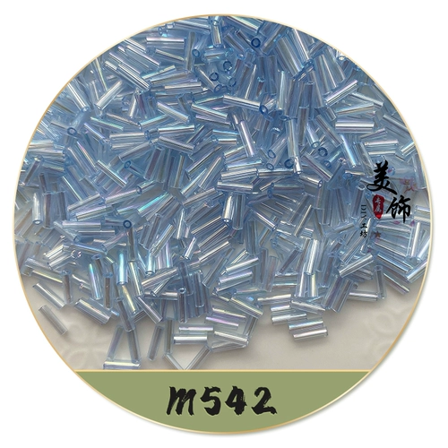 Высококачественные 6 -мм прозрачные фантомные трубки Жемчужные серии Тройной магримальный стеклянный стеклянный стеклянный бусин DIY Beads Французский материал