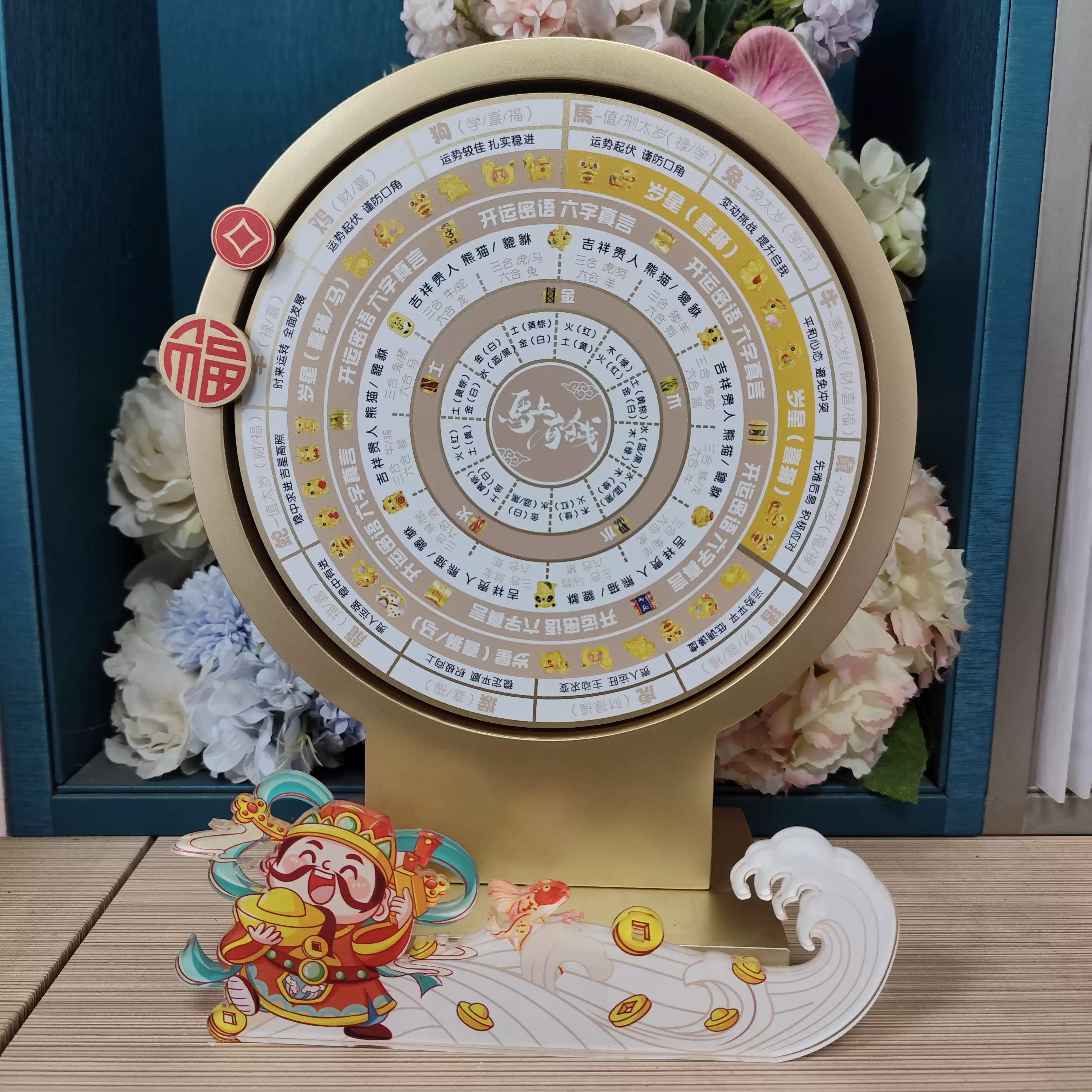 编绳硬金貔貅锦鲤卖货转盘十二生肖五行五福结