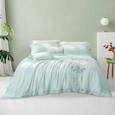 【富安娜】玻尿酸冰丝被套床单四件套