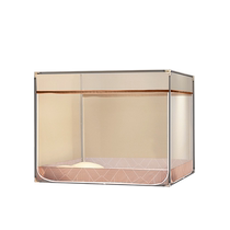 Fuanna encrypted mosquito net bracket fixed anti-fall home three-door rental single and double summer yurt mosquito net