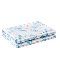 Fuanna summer mat washable foldable printed cool mat breathable and sweat-wicking elastic style soft mat for rental dormitory