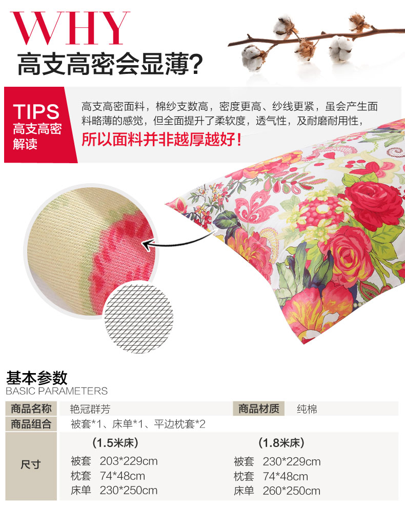 Fu Anna tấm giường bông chéo denim bông nhà dệt 1.8m bộ rực rỡ - Bộ đồ giường bốn mảnh bộ ra nệm