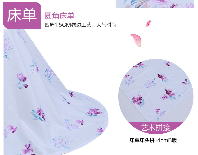 Thánh Anna dệt giàu mạng chăn trải giường Khăn trải giường hoa denim bông chăn bông phong cách mục vụ đỏ - Bộ đồ giường bốn mảnh bộ chăn ga gối đệm cưới everon