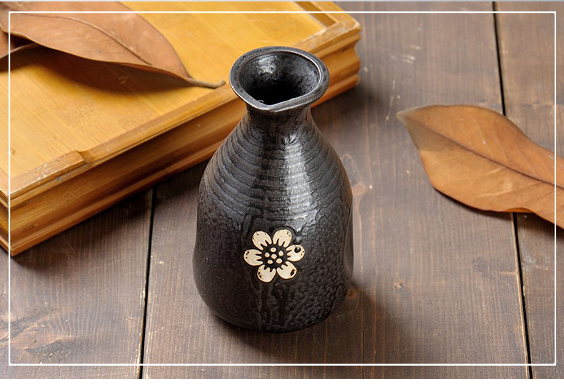 Phong cách retro Nhật Bản và gió nhỏ bình hông gốm khách sạn rượu đặt rượu vang trắng rượu thủy tinh ly rượu tách - Rượu vang ly rượu vang đỏ đẹp