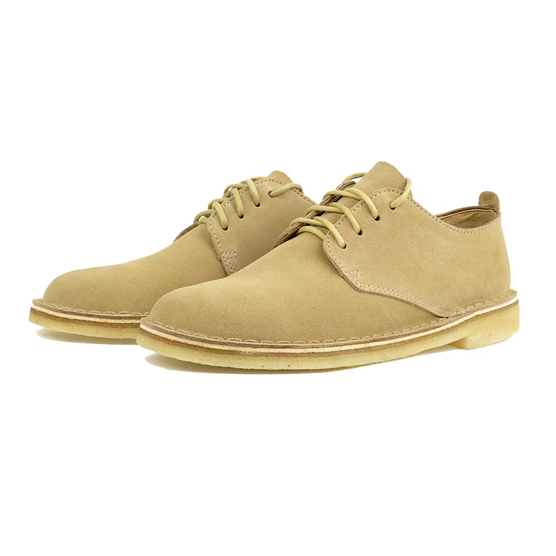 Мужские ботинки челси низкие Desert Boots ретро натуральная кожа замша коровья кожа дикий верх резиновая подошва