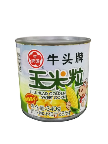 Bull Head Brand Corn Grain 340 грамм кукурузных банок, блюда, салат -салат сок выпечка кукурузны