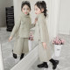 Girls autumn knitting suit 2020 new Korean version of the big children's autumn and winter clothes loose wide-leg pants sweater two-piece set