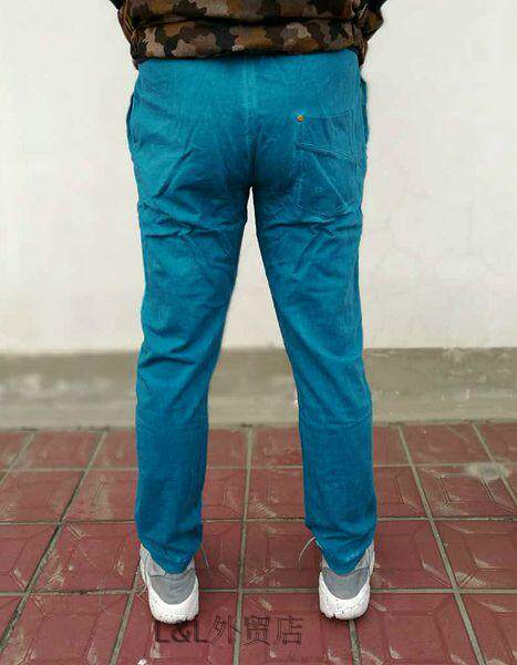 Тренировочные брюки 春季新款尾货dsl男款修身微弹纯棉针织做旧卫裤休闲裤运动裤长裤 1004