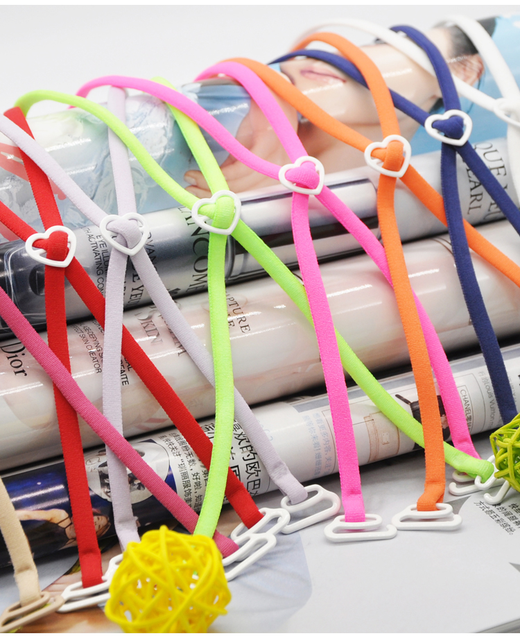 [Mua 2 tặng 2] dây đeo vai chống trượt dây đai áo ngực hình trái tim mỏng đeo chéo làm đẹp lưng với dây đeo lưng phụ kiện áo lót