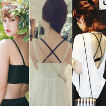 Large buckle wide hook cross neck shoulder shoulder strap with strapless underwear female adjustable bra bra strap