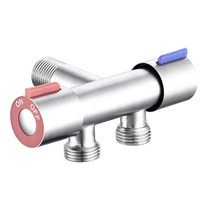 4 fen 6 one inlet and two outlets a three-way switch valve triangle valve washing machine copper valve water three-pass