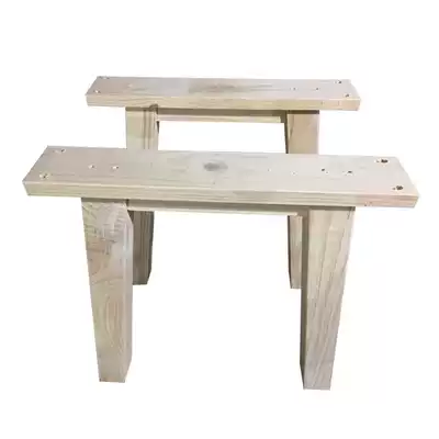 Solid wood large board table feet Tea table bracket large board matching bracket Computer table office table tripod table bracket high-end