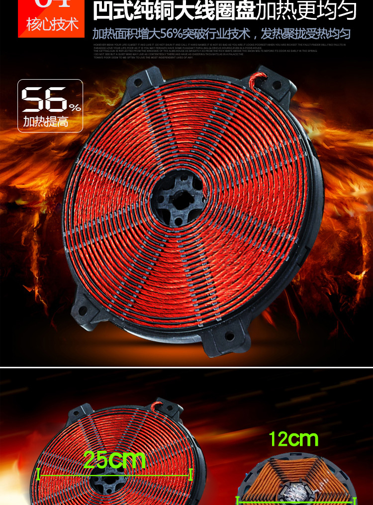 bếp hồng ngoại mini Bếp điện từ lõm gia dụng 3000W công suất cao hộ gia đình chiên pin bếp nhúng cảm ứng bếp từ ferroli