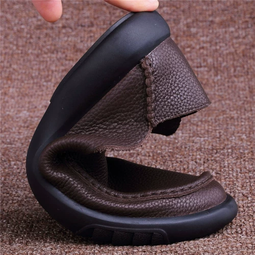 Кожаная дышащая летняя повседневная обувь, туфли для кожаной обуви, из натуральной кожи, мягкая подошва