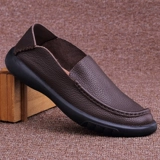 Кожаная дышащая летняя повседневная обувь, туфли для кожаной обуви, из натуральной кожи, мягкая подошва