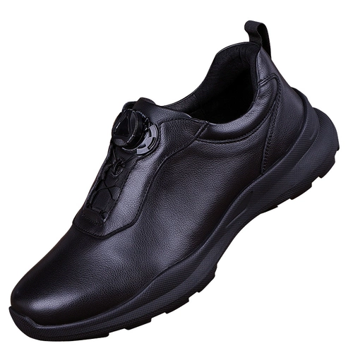 Износостойкая кожаная спортивная обувь для отдыха, мужские нескользящие туфли для кожаной обуви, тренд сезона, из натуральной кожи, воловья кожа