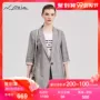 Enpai Yaqiu 2019 phụ nữ mới lanh lỏng đi lại một nút nhỏ phù hợp với áo khoác mỏng nữ - Business Suit áo khoác công sở