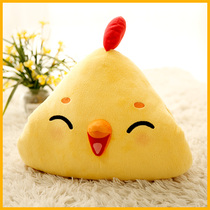 Small Yellow Cock Plush Toy Creative Cartoon Paparazzi Pillow Doll Cloth Doll Children Girl Girl Presents Warm Hand Pillow Bag