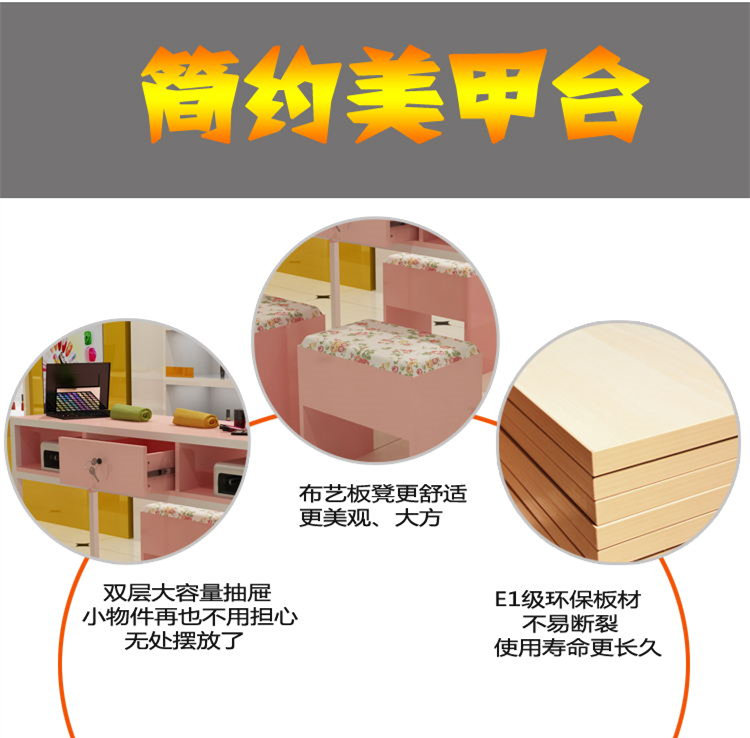 Salon tóc đơn giản nghệ thuật đồ nội thất bàn trang điểm bàn móng tay đôi đơn ba bàn làm móng Bàn Hàn Quốc - Hair Salon / Nội thất làm đẹp