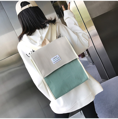 Túi đi học nữ Sen phiên bản Hàn Quốc của trường đại học gió ba lô ba lô nylon nữ 2019 mới thời trang hoang dã - Ba lô mua balo nam