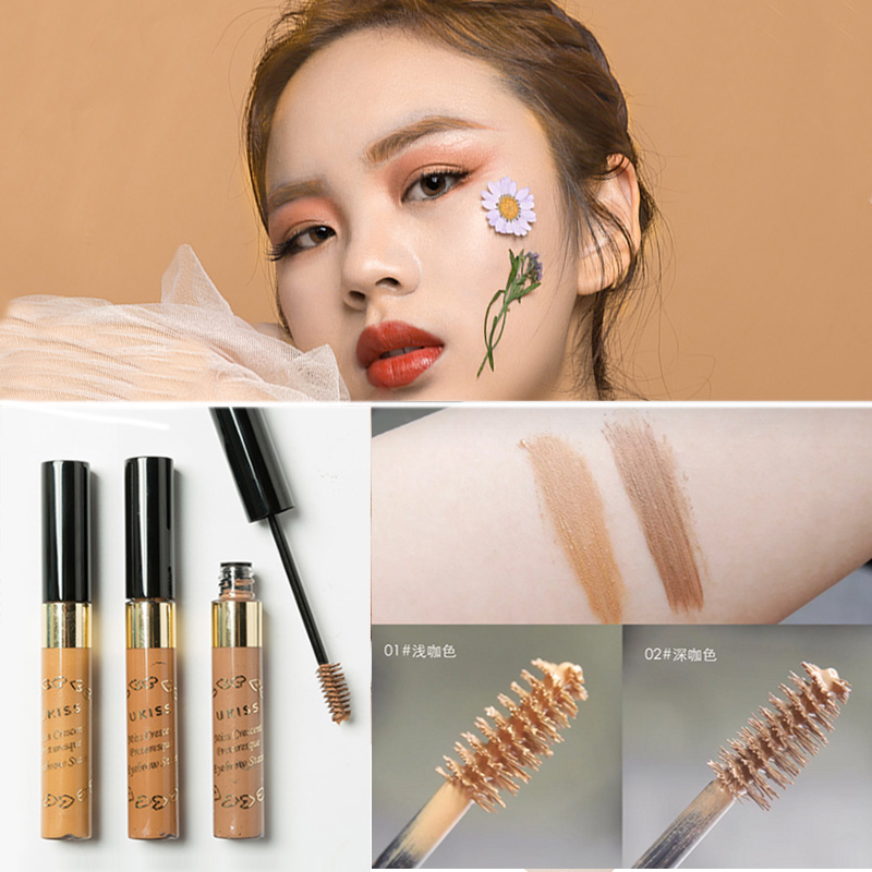 Natural three-dimensional dyed eyebrow cream light brown coffee dark brown golden brown liquid eyebrow powder lasting long-lasting one word eyebrow pencil