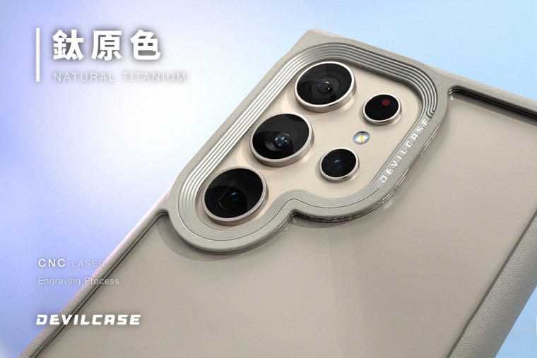 S24, S24 Plus, S24 Ultra Premium DEVILCASE Transparent Clear Transparent Clear Samsung Phone Case