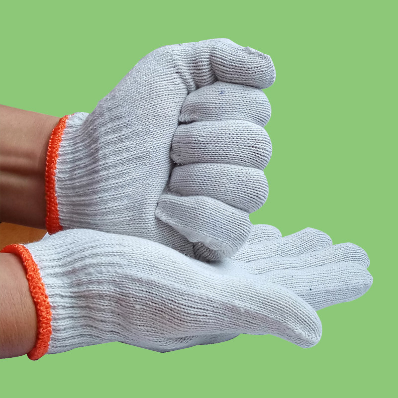 Thickened Cotton Thread Gloves Laupo Encryption Wear and Soft Sweat And Breathable Furniture Factory Work Labor Gloves-Taobao