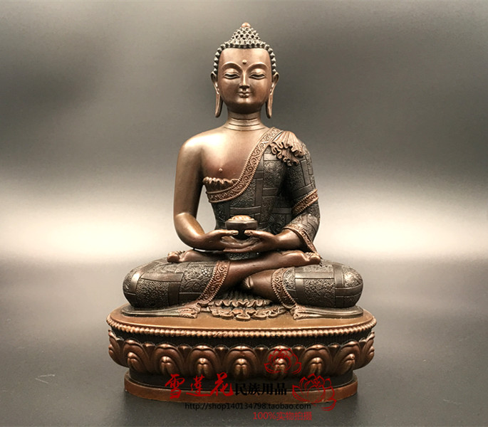 The hidden antique Amitabha Buddha statue of Buddha 16 5 cm