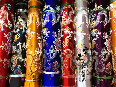 Tibetan satin cloth decoration Buddha Hall supplies clothes handmade other dragon and phoenix pattern color selection wide 72cm wide