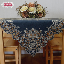 Embroidered table tablecloth tablecloth square corner bedside table household appliances multi-purpose cover cloth round tablecloth coffee table fabric