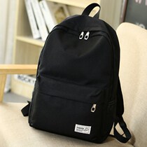 Mens linen canvas shoulder large backpack campus boys and girls universal simple schoolbag interface travel