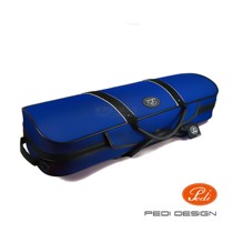 Free cloth PEDI PEDI steel bone structure luminous violin case Blue 4 4 reflective strips plus dehumidification