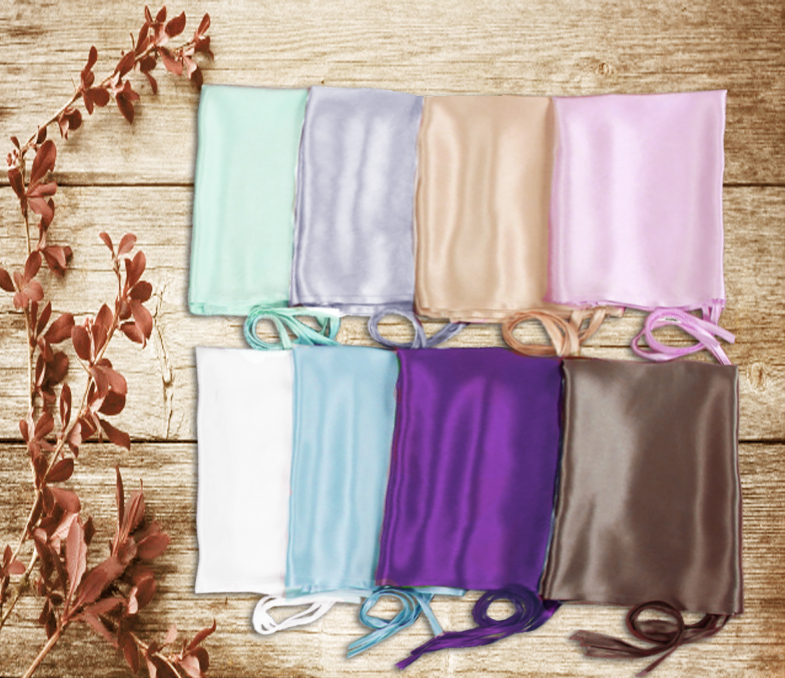 Special price single silk pillow towel 100 mulberry silk beauty thickening heavy 19 22 momme plain crepe satin pillow head towel