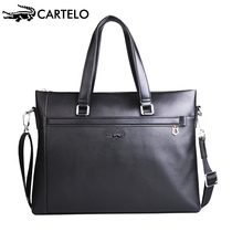 CARTELO kadile crocodile Hand Bag Mens hand business briefcase leather casual cowhide computer bag