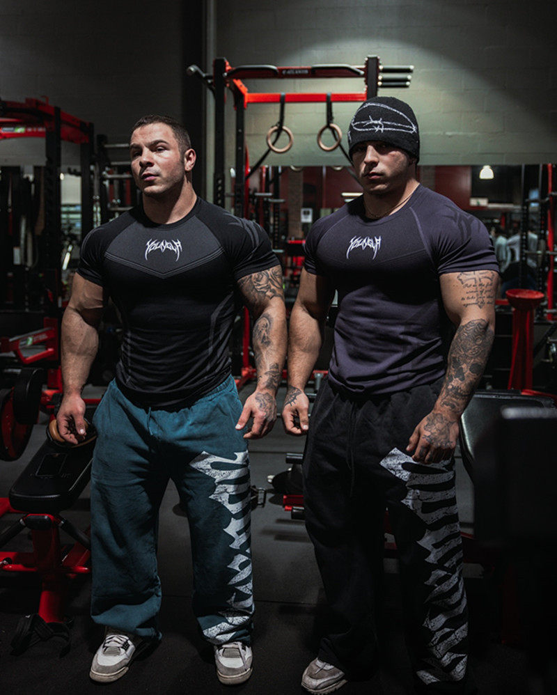 Brother, спортивная быстросохнущая дышащая эластичная футболка с коротким рукавом, в американском стиле, в обтяжку 