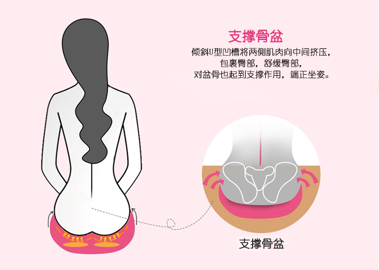 Đẹp dưới dưới đệm hip ngồi một chỗ xương cụt tạo tác giảm áp lực đệm đúng tư thế mông pad dưới - Ghế đệm / đệm Sofa ghế đệm ngồi bệt