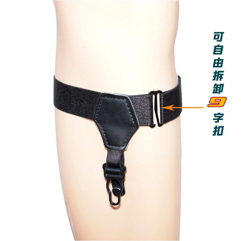 Đen nylon garter clip đôi mô hình nam giới và phụ nữ đàn hồi hàng dệt kim clips vớ điều chỉnh vớ chống trượt clips Châu Âu và Hoa Kỳ