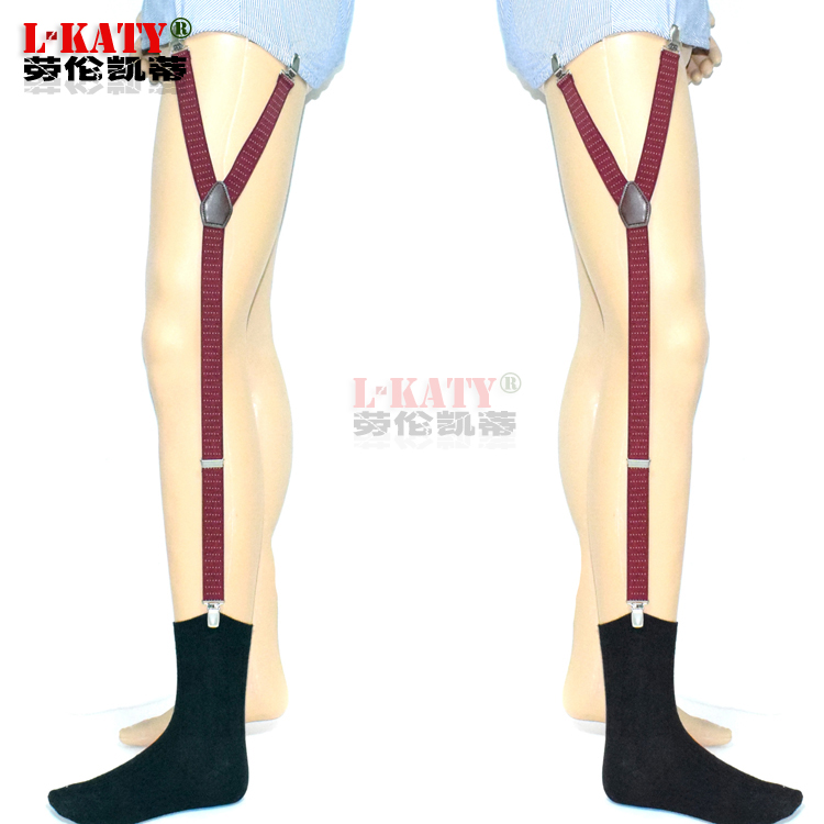 Áo sơ mi nam clip garter hai trong một Châu Âu và Mỹ unisex hàng dệt kim clip Y-loại áo sơ mi clip trượt chống nhăn new dây nịt đùi