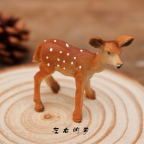 Cute sika deer resin deer ornaments Micro landscape succulents flower pot decoration Photo props